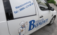 Fahrzeugbeklebung "Pizzeria Bomonti"