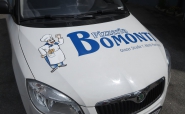 Fahrzeugbeklebung "Pizzeria Bomonti"