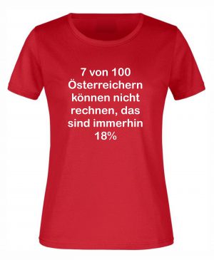 Spruch Shirt „7 von 10 Österreichern“ (Erw.)
