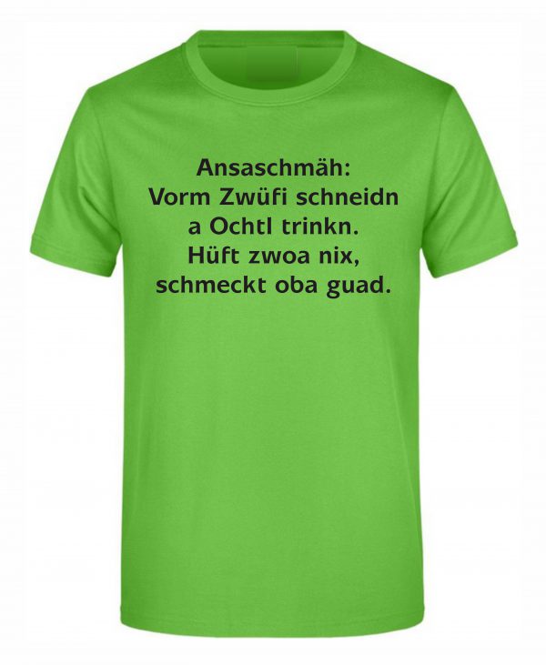 Spruch Shirt „Ansaschmäh“ (Erw.) – Bild 4