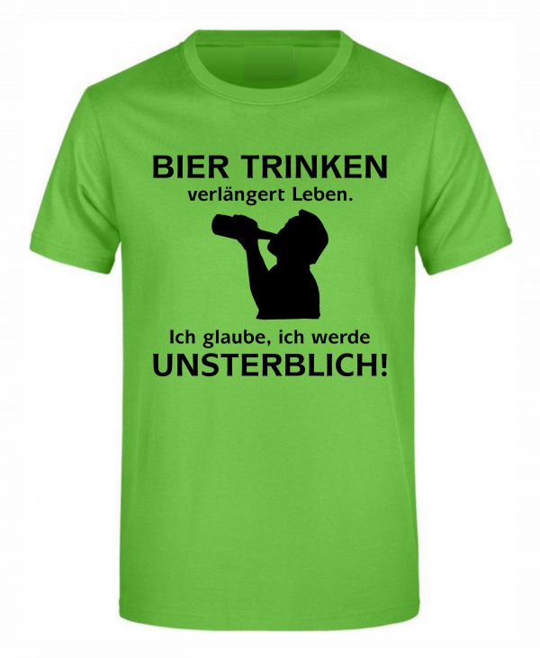 Spruch Shirt „Bier trinken“ (Erw.) – Bild 4