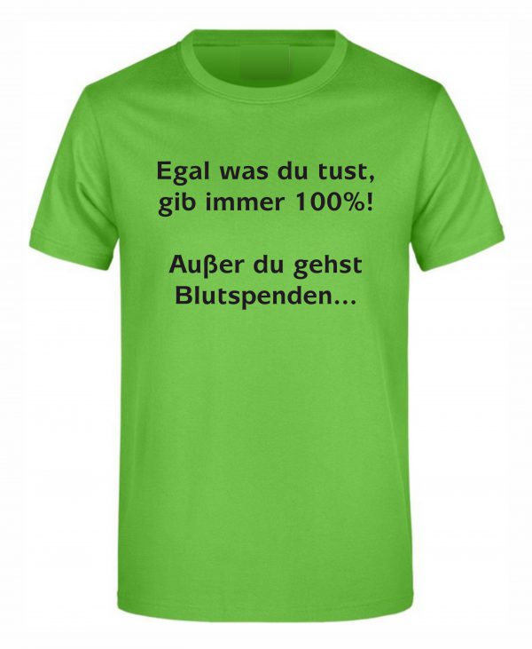 Spruch Shirt „Blutspenden“ (Erw.) – Bild 4