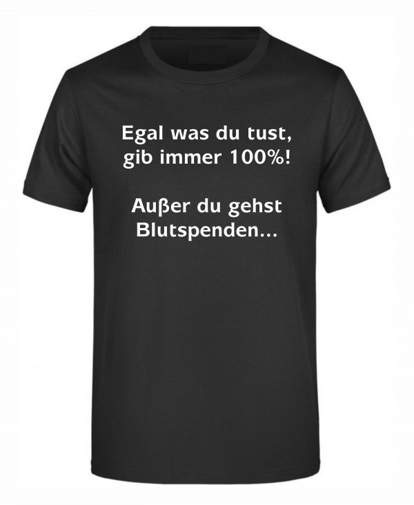 Spruch Shirt „Blutspenden“ (Erw.) – Bild 3