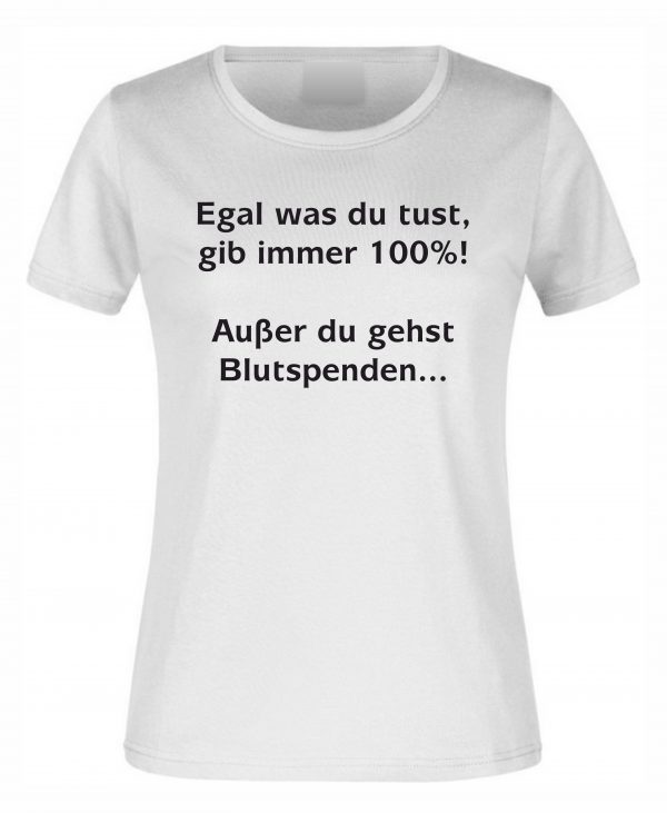 Spruch Shirt „Blutspenden“ (Erw.) – Bild 2
