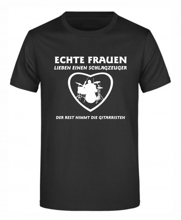 Spruch Shirt „Schlagzeuger“ (Erw.) – Bild 3