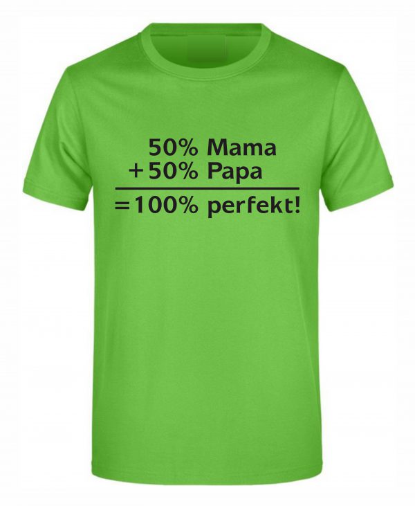 Spruch Shirt „100 Prozent perfekt“ (Kinder) – Bild 4