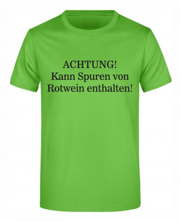 Spruch Shirt „Spuren von Rotwein“ (Erw.) – Bild 4