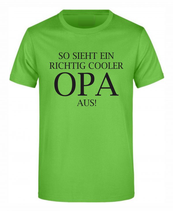 Spruch Shirt „Cooler Opa/Coole Oma“ (Erw.)