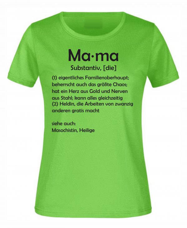 Spruch Shirt „Papa [der], Mama [die]“ (Erw.) – Bild 4